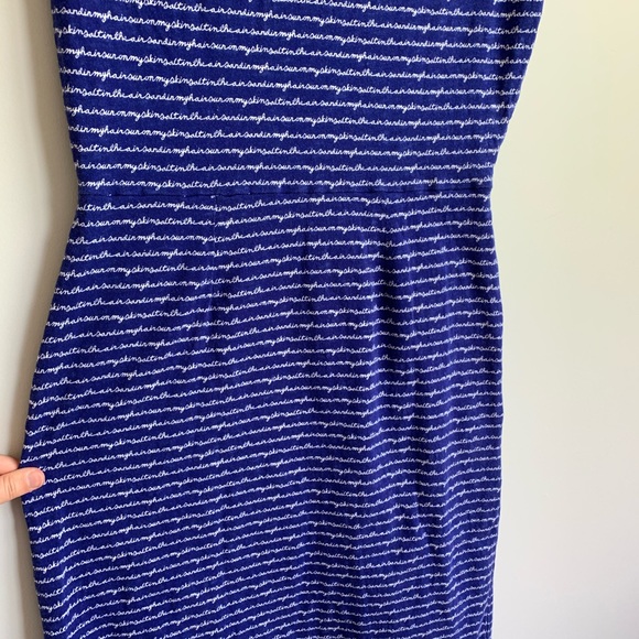 Boden Summer Cursive Dress Cotton Pocket Beach 8R - Picture 7 of 11